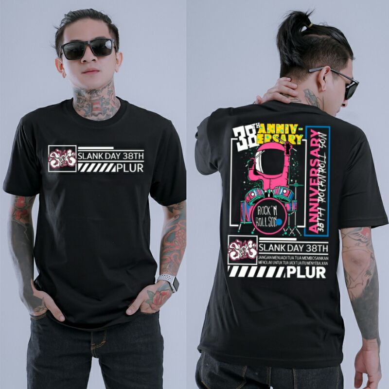 KAOS SLANK ANNIVERSARY 38TH//ORIGINAL SLANKERS//BAJU SLANK//KAOS DISTRO//KAOS KOMUNITAS//KAOS ORI