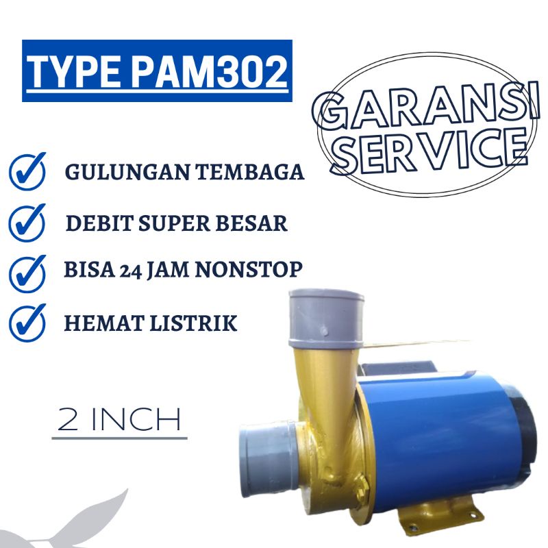 Pompa Air modifikasi 2" 2inch Debit besar untuk kolam ikan koi