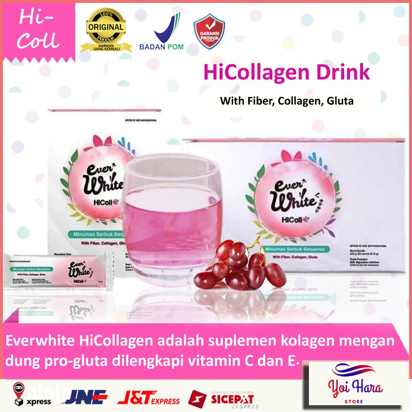 Minuman Collagen Pemutih Badan | Minuman Kesehatan Kulit | Suplemen Pemutih Badan Permanen BPOM