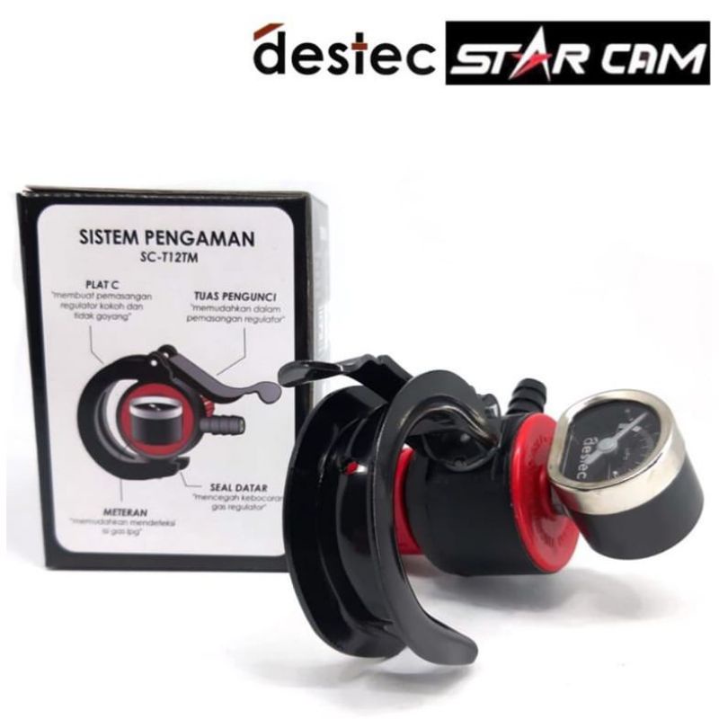 SELANG  2 METER  + 2 KLEM  Starcam, Regulator Gas  HP  High Pressure  SC 112TM  Tekanan Tinggi