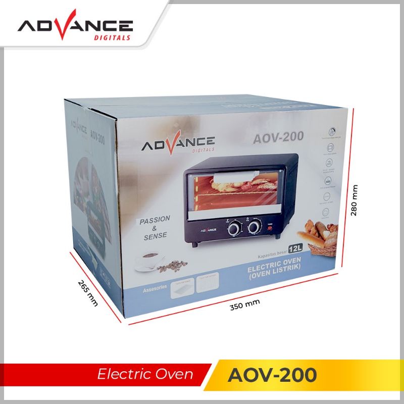 Elektrik Oven / Oven listrik Advance AOV 200 12L