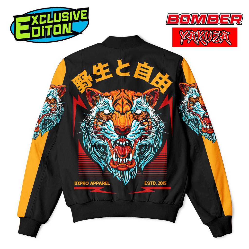 JAKET BOMBER TERLARIS RACING PRO X YAKUZA TIGER