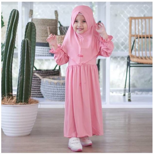 NEW / GAMIS ANAK POLOS AIRA USIA 2-5 TH PREMIUM