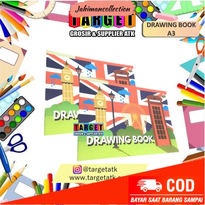 

✨ BISA COD ✨ DODO BUKU GAMBAR A3 PACK/DRAWING BOOK/A3 - PACK (10 BUKU)