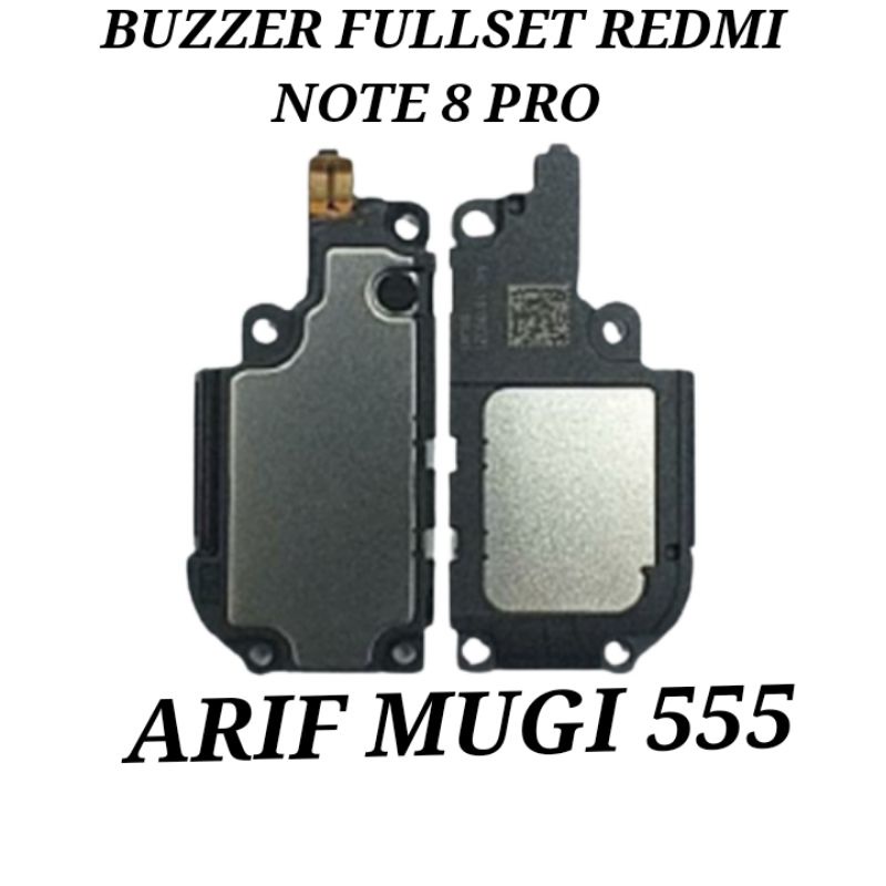 BUZZER BAZZER LOUD SPEAKER SPIKER MUSIC FULLSET XIAOMI REDMI NOTE 8 PRO ORIGINAL