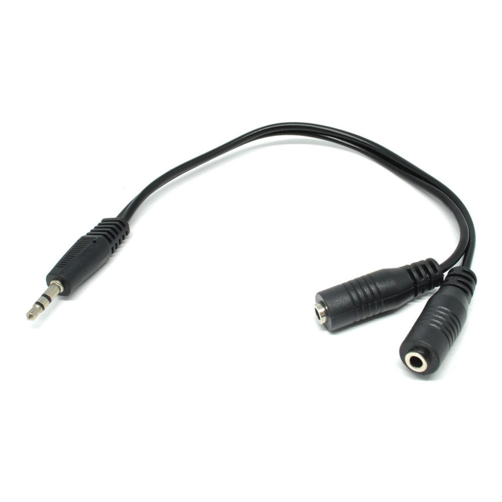 Bayar Ditempat Overfly Splitter Audio Cable 3.5mm Male to Dual 3.5mm Female Adapter