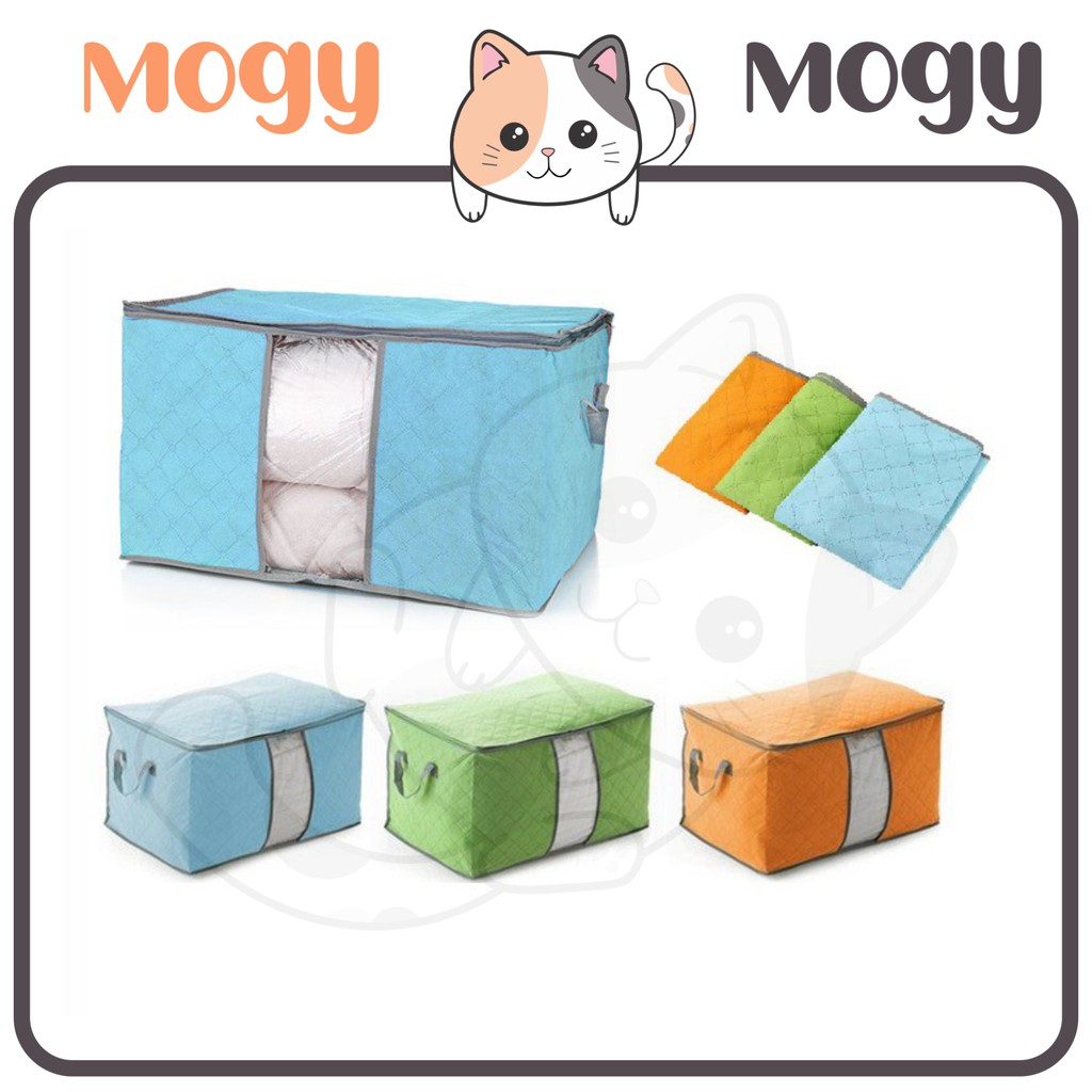 MOGYMOGY HL0037 Bamboo Storage Box Tempat Penyimpanan Baju Organizer Model Tidur