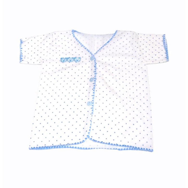 6 Pcs Baju Lengan Pendek Bayi Motif Polkadot