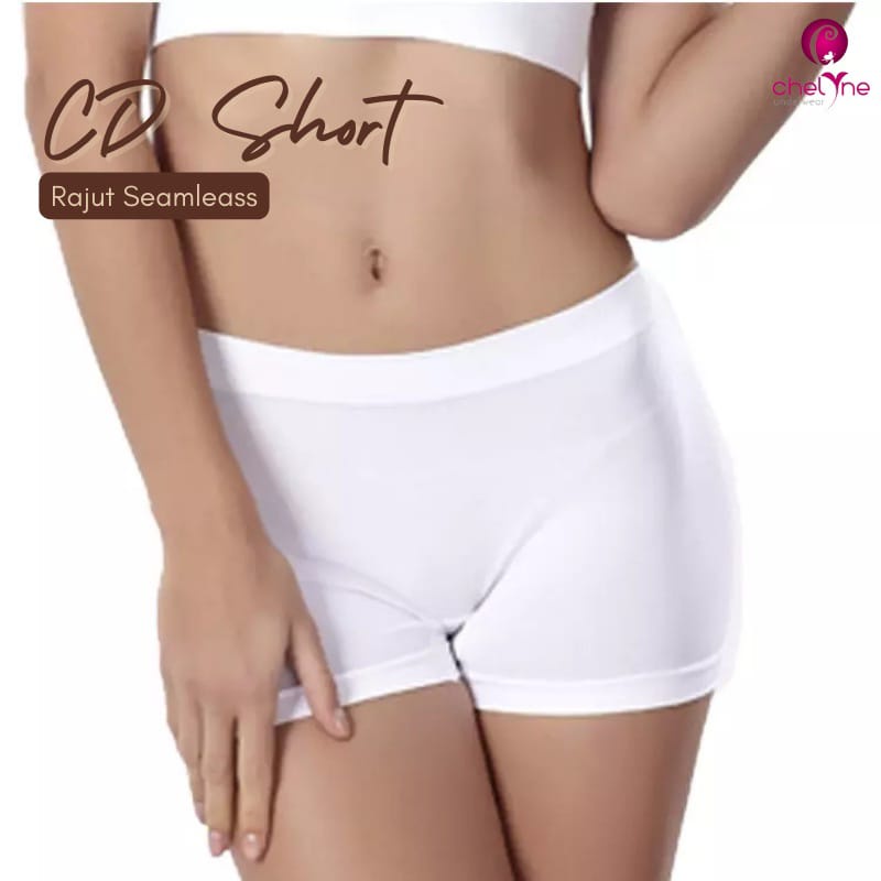 CD Short Chelyne Wanita W004 Bahan Rajut Seamless