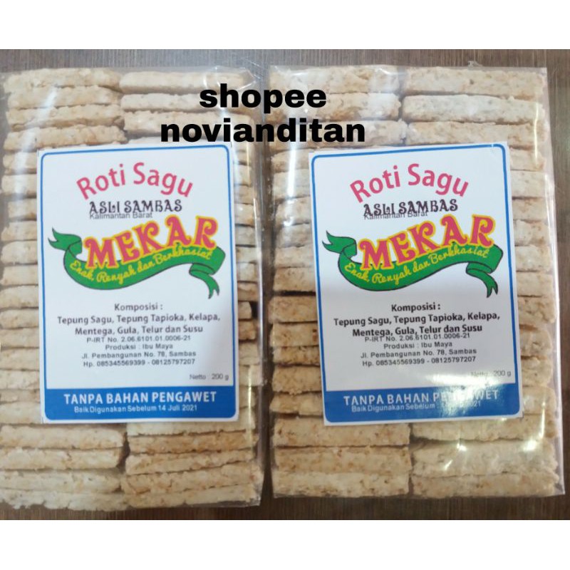 

ROTI SAGU MEKAR ASLI KHAS SAMBAS KALIMANTAN BARAT