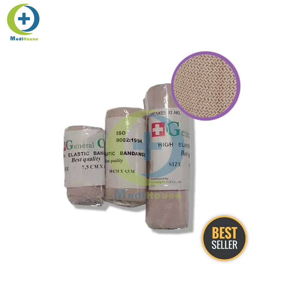 Elastic Bandage GC 4 inch General Care Perban Elastis 10 Elastic Bandage GC 4 inch General Care Perban Elastis 10
