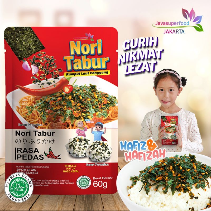 

Java Superfood Nori Tabur Original / Pedas Spicy / Abon Sapi 60 Gr