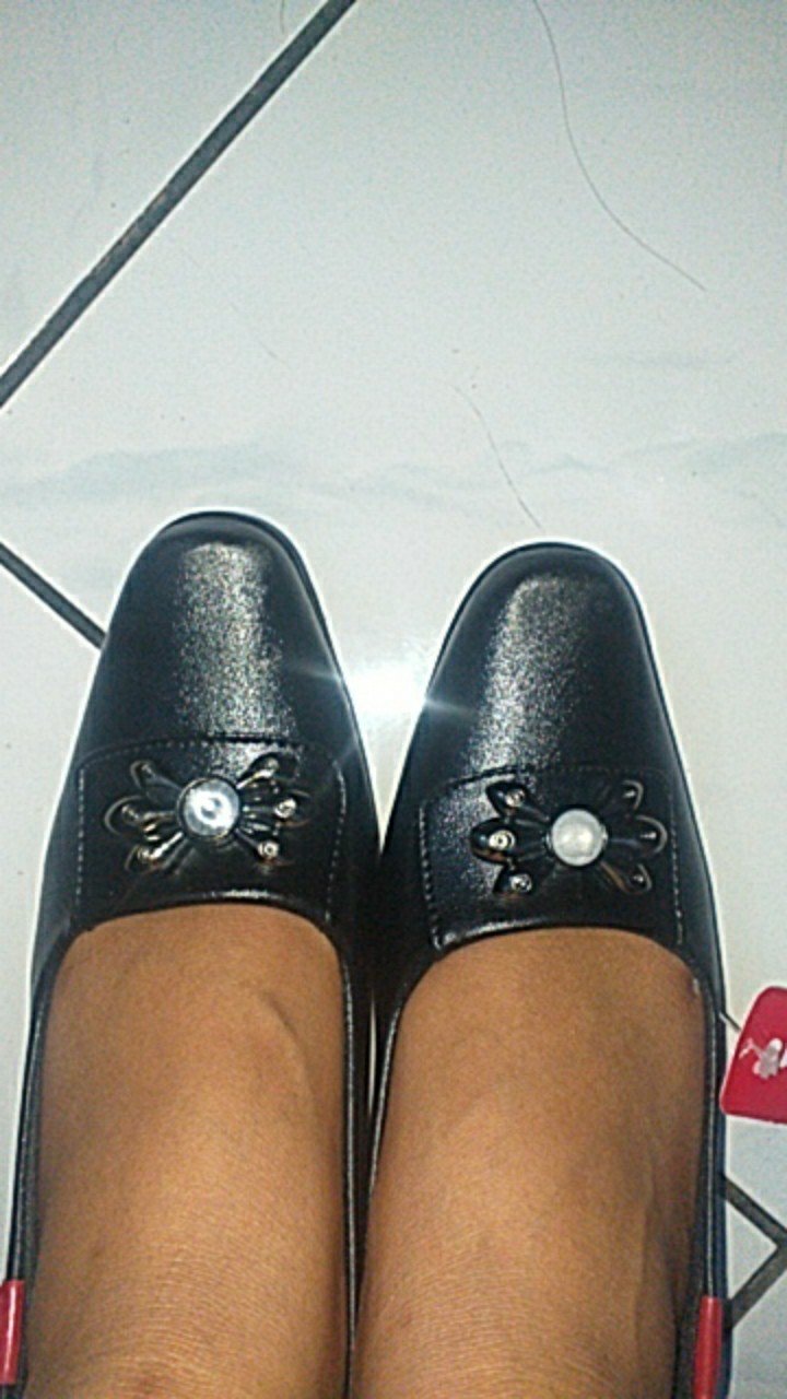 Sepatu Pantofel D21 2 Kantor Cewek Wanita Karir Termurah Kulit Sintetis Terlaris