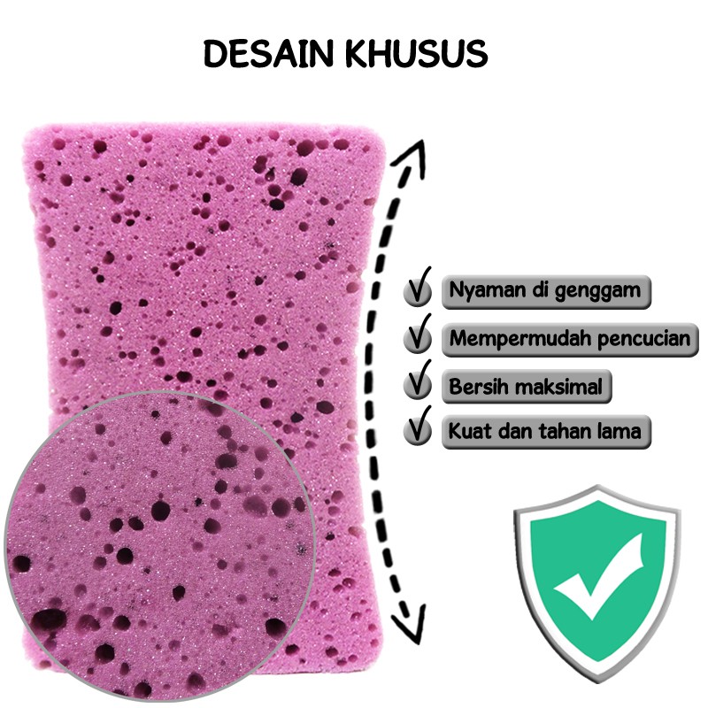 3M Auto Spons / Busa Cuci Mobil / Motor 15 x 10 CM Bersih Maksimal Smart Sponge Car Wash 3M-PN-C01