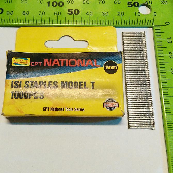 

ISI STAPLES TEMBAK - GUN TACKER MANUAL TIPE T 14MM TERLARIS