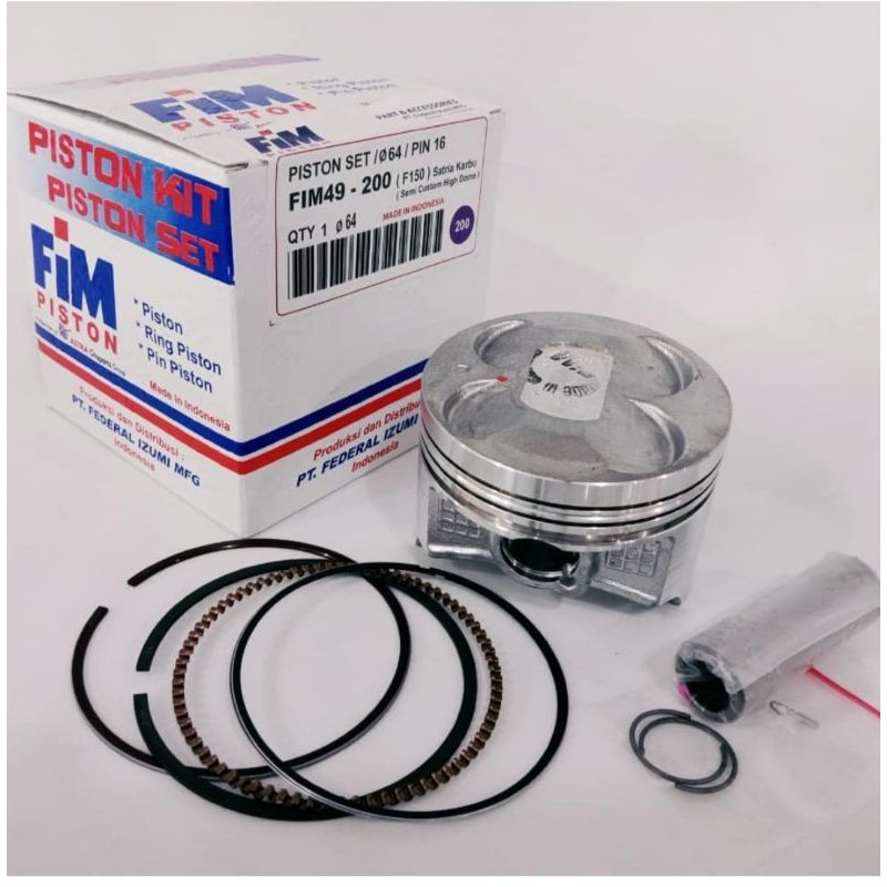 piston fim satria fu ukuran 62 , 62.5 , 63 , 63.5 , 64mm