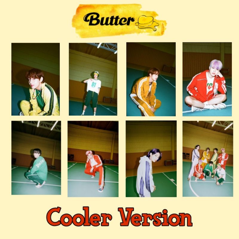 BTS BUTTER COOLER HOTTER Acrylic Clear Keychain Gantungan Kunci Akrilik