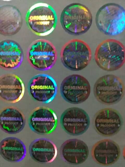 

Stiker hologram Original Produk motif mutiara