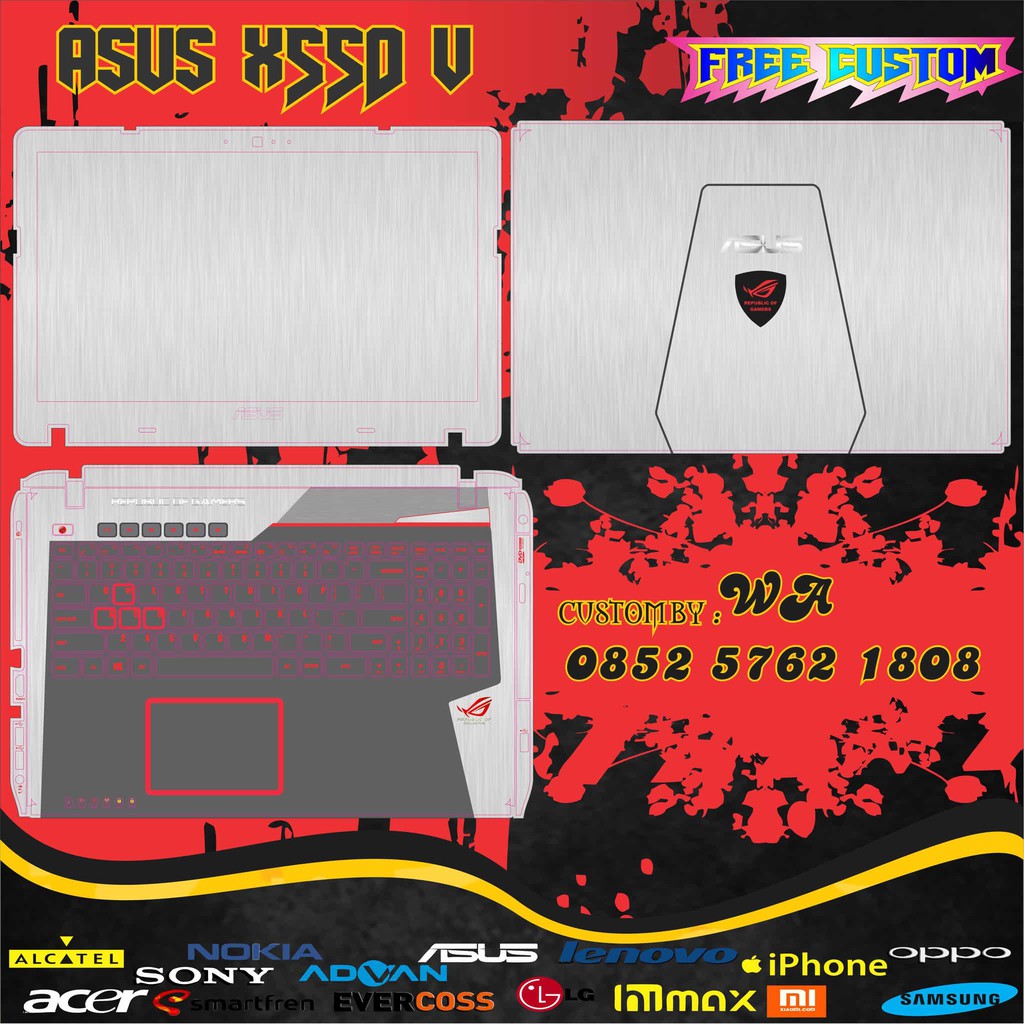GARSKIN LAPTOP asus x550 v FULL BODY