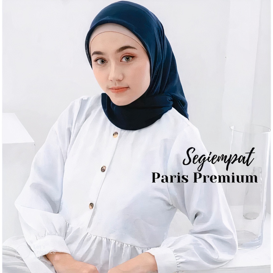 KERUDUNG SEGIEMPAT VOAL PARIS PREMIUM SQUARE HIJAB ANTI LETOY COTTON VOAL ROSE MIRACLE