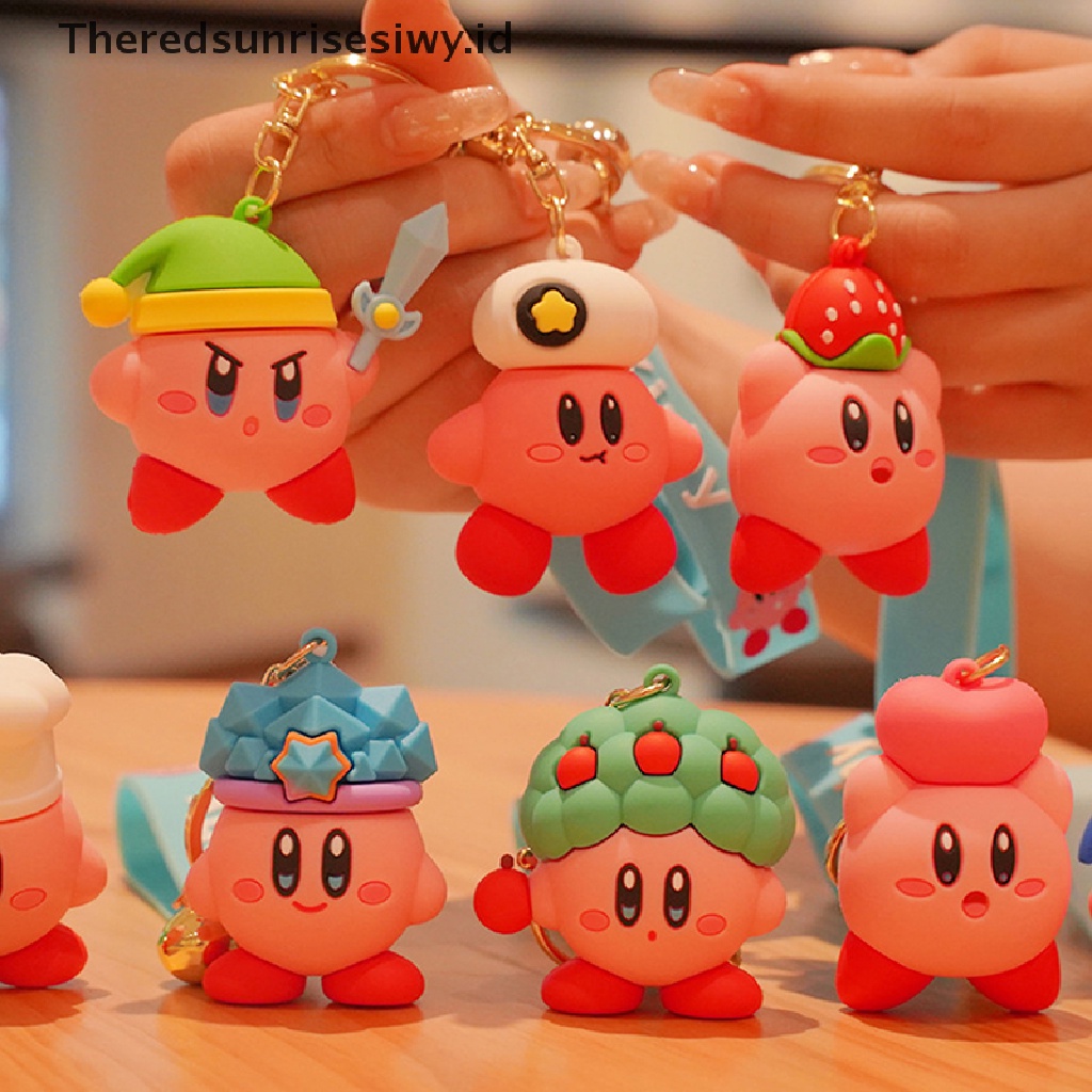 # Alat Rumah Tangga # Gantungan Kunci Bentuk Kartun Anime Kirby Untuk Aksesoris Tas