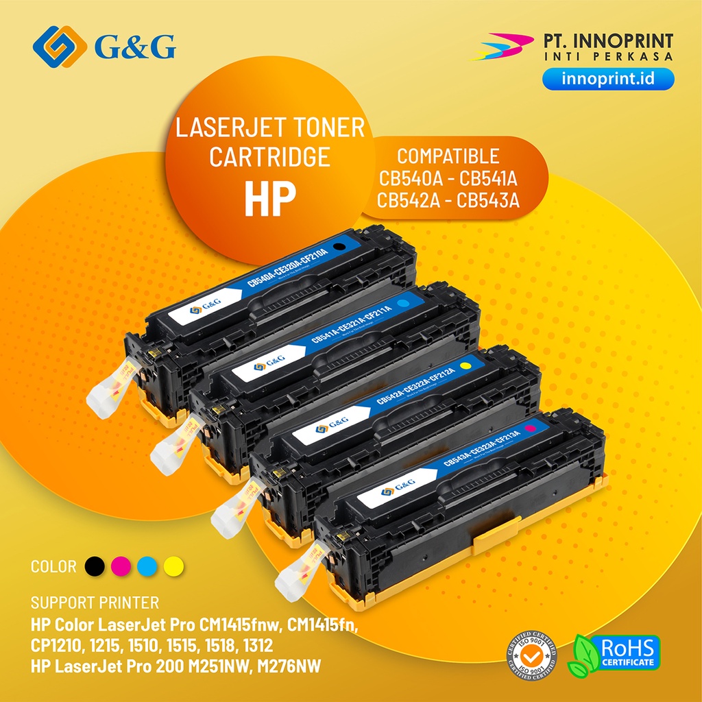 Compatible HP CB540-3A for HP CM1415, CP1210, M251, M276
