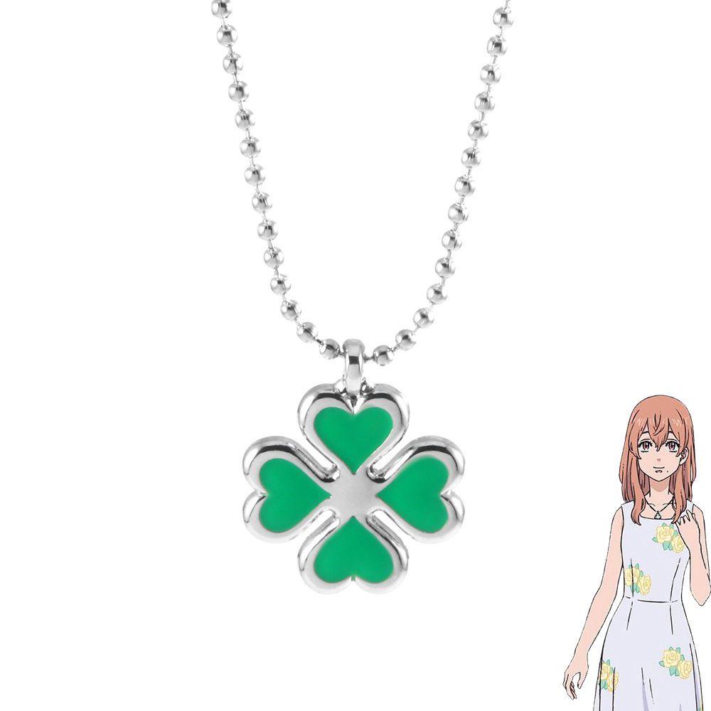 Agustina Tokyo Revengers Kalung Wanita Zinc Alloy Karakter Kartun Tachibana Hinata Props Jewelry