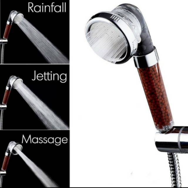 Kepala Shower Mandi Super Shower Head Crystal Ionic Handshower Hand Ion