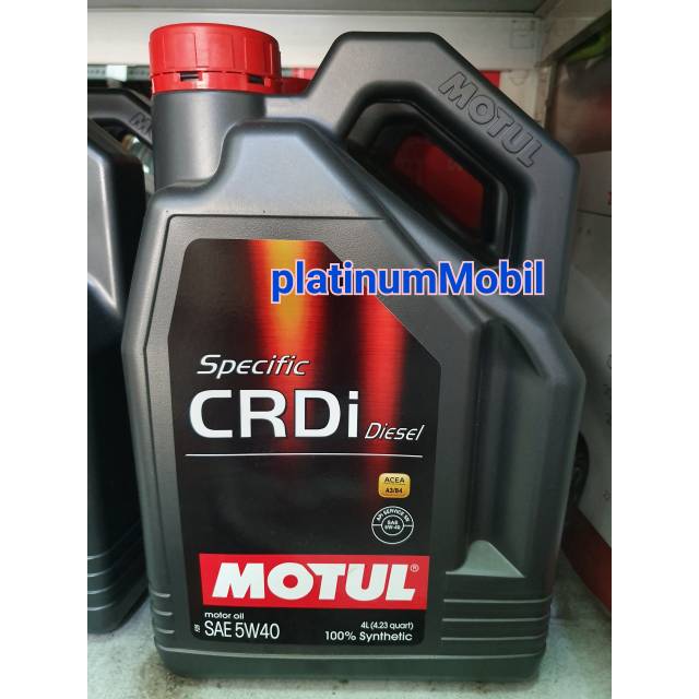Oli MOTUL CRDI DIESEL sae 5w 40 4 LITER / oli motul mobil diesel