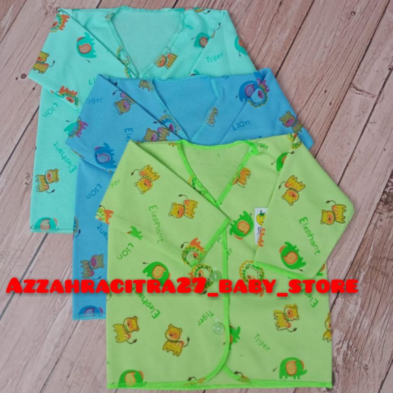 PRODUK TERBARU!!!YellowBerry 3PC Baju Bayi Lengan Panjang FullPrint Warna Usi Newborn Lembut SNI