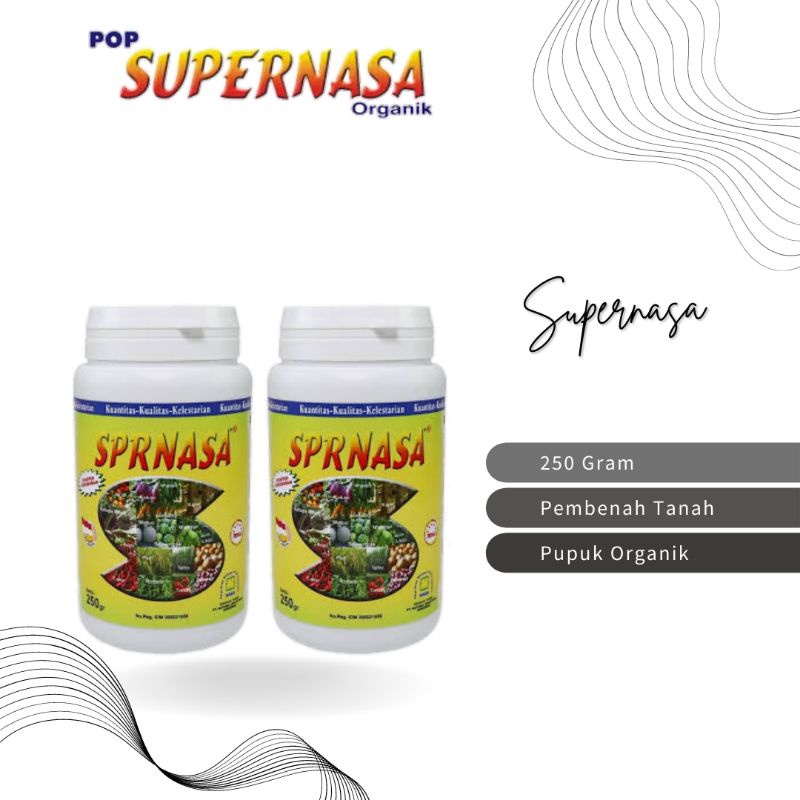 SUPERNASA Pembenah Tanah Pupuk Organik - Memperbaiki Tanah Yang Rusak 250 Gram