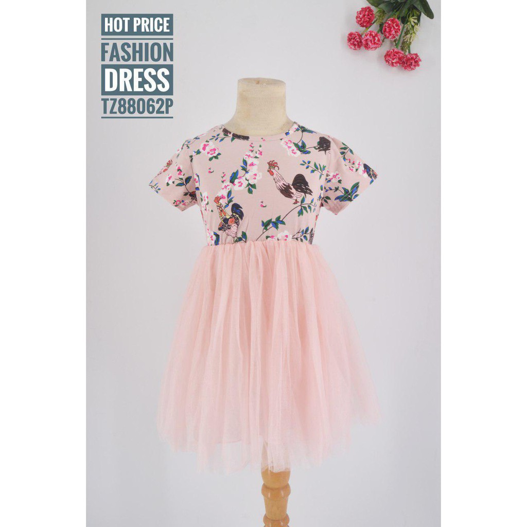 DRESS TUTU ANAK PEREMPUAN IMPORT CHICKEN