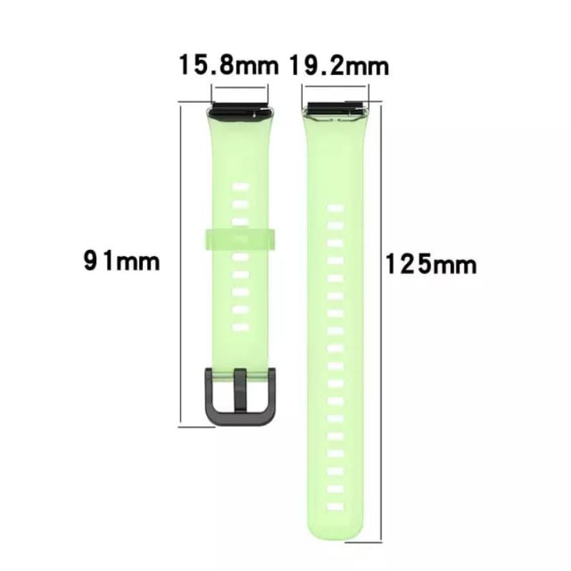 Strap Huawei Band 7 Tali Pengganti Huawei Band 7 Silicone Strap Transparan