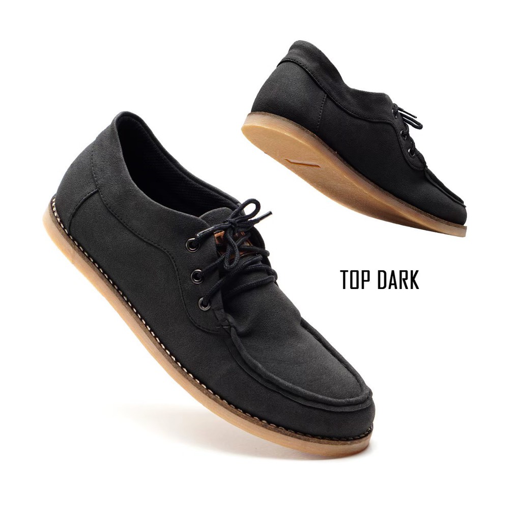 Sepatu Low Boots Pria - Casual Shoes - Sepatu Tali Pria - Sepatu Kerja Sole Karet - Sepatu Boat