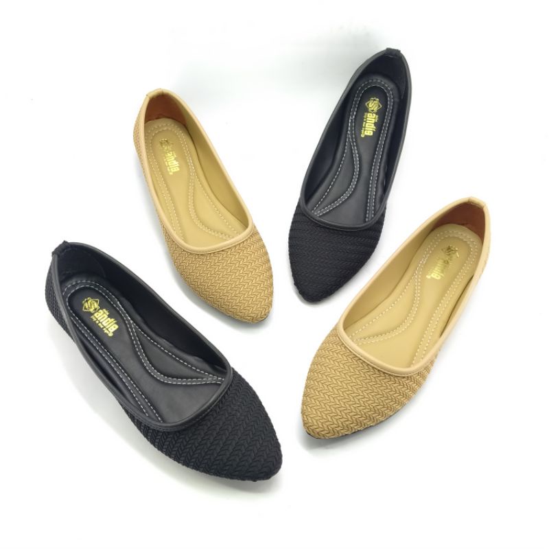 Sepatu Wanita Flatshoes Dixxi polos Andis AN01