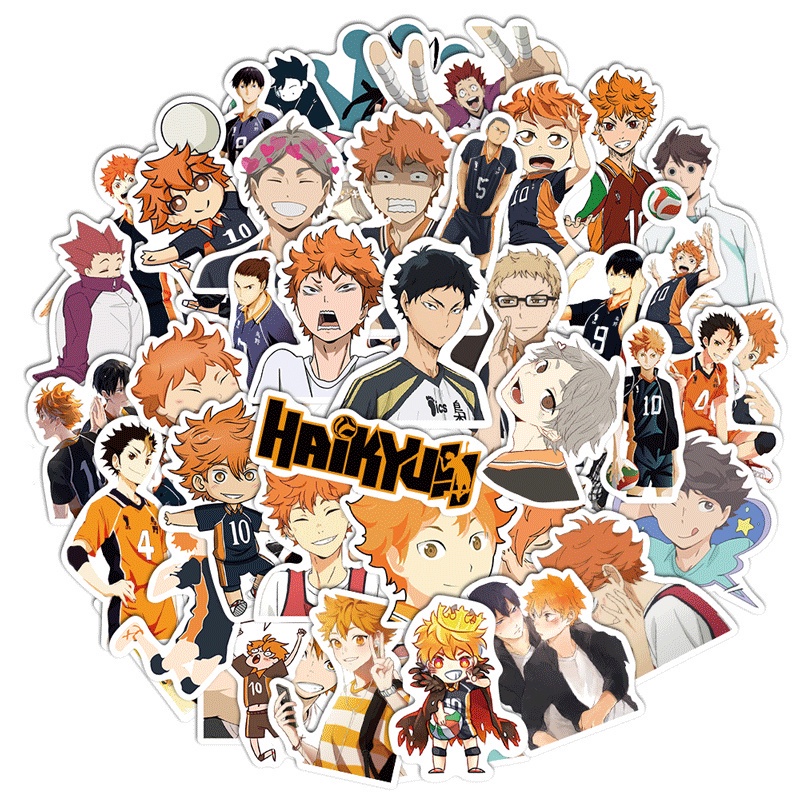 Stiker Desain Anime Naruto One Piece Demon Slayer Haikyuu Hunterxhunter Attacks On Titan