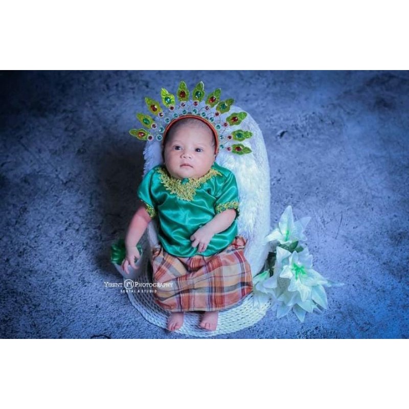 BAJU BODO NEWBORN/BAYI/ANAK/KOSTUM ADAT TRADISIONAL/KOSTUM ANAK PEREMPUAN/KOSTUM PHOTOSHOOT/PROPS FO