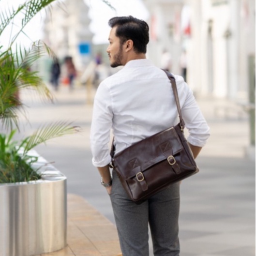 Messenger Bag Pria - Tas Kuli Asli NAPOLEON - Kenes Leather