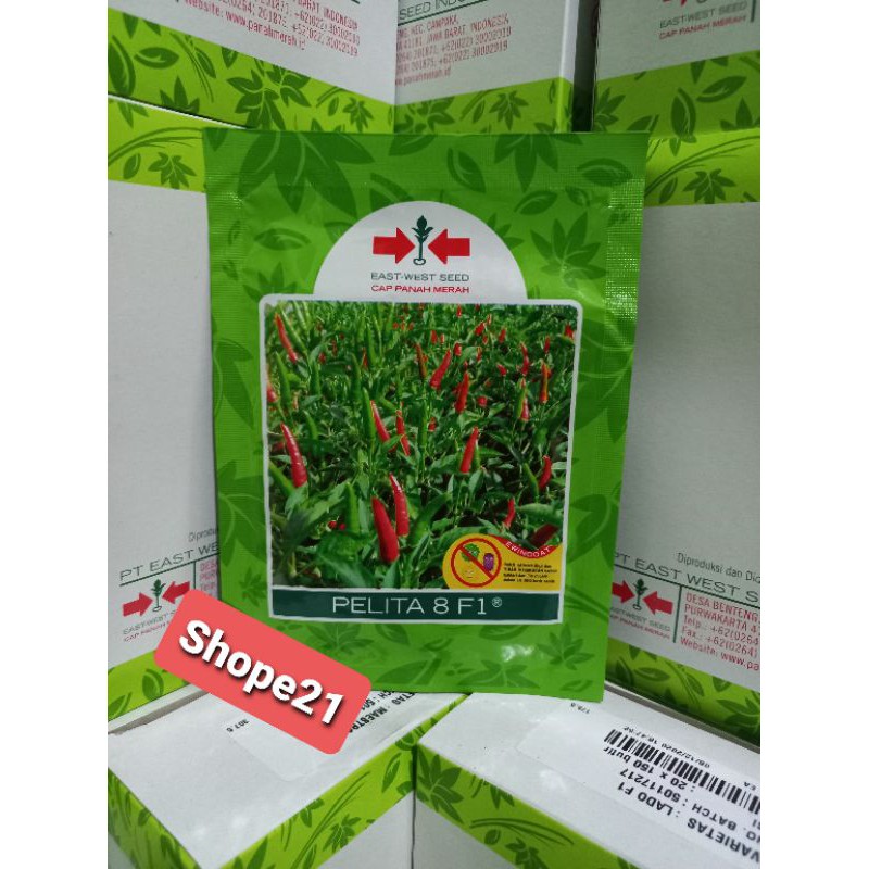 Benih Cabe Rawit Pelita 8 f1 isi 2250 biji