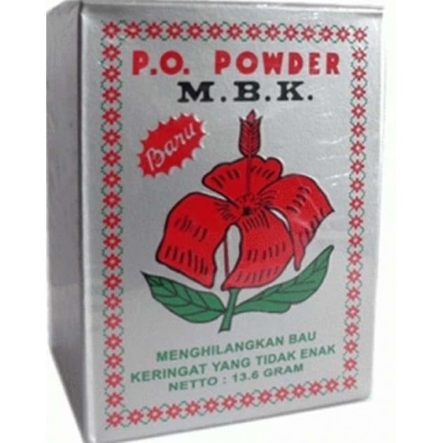 MBK Powder Kemasan Silver-Bedak Anti Bau Badan &amp; Keringat [1BOX=12Pcs]