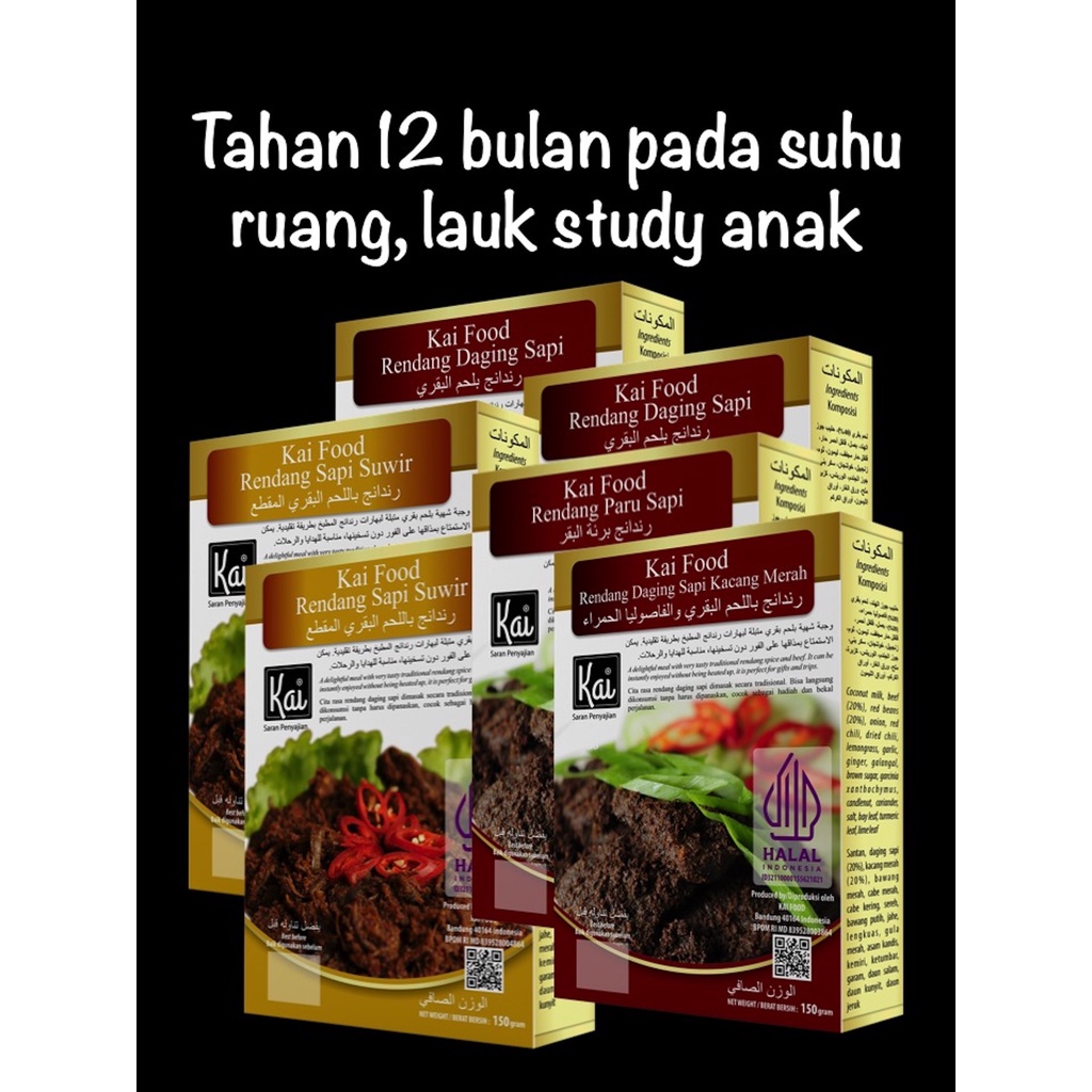 

Paket Hemat RENDANG SAPI Kai Food 900g