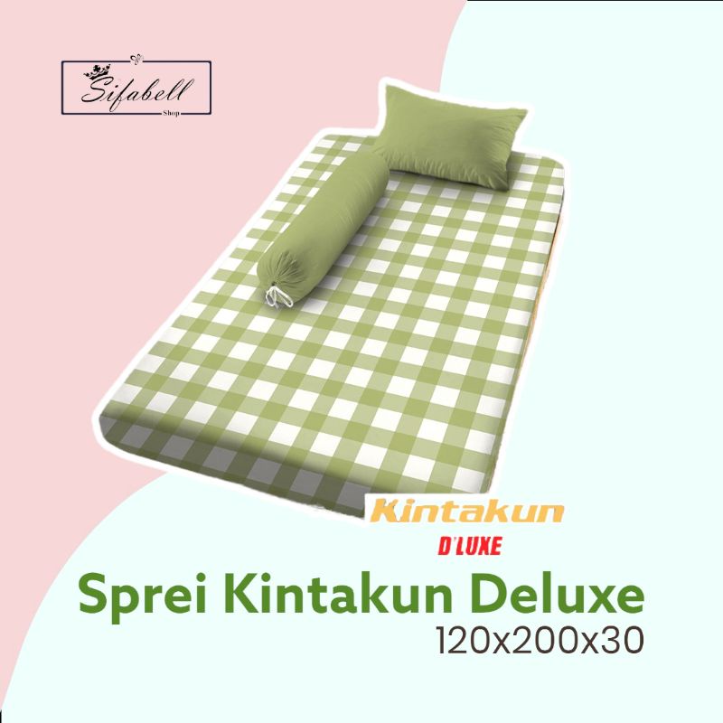 Sprei Kintakun D'Luxe 3in1 Size 120x200x30 Motif Minimalis / Grosir Seprai Murah