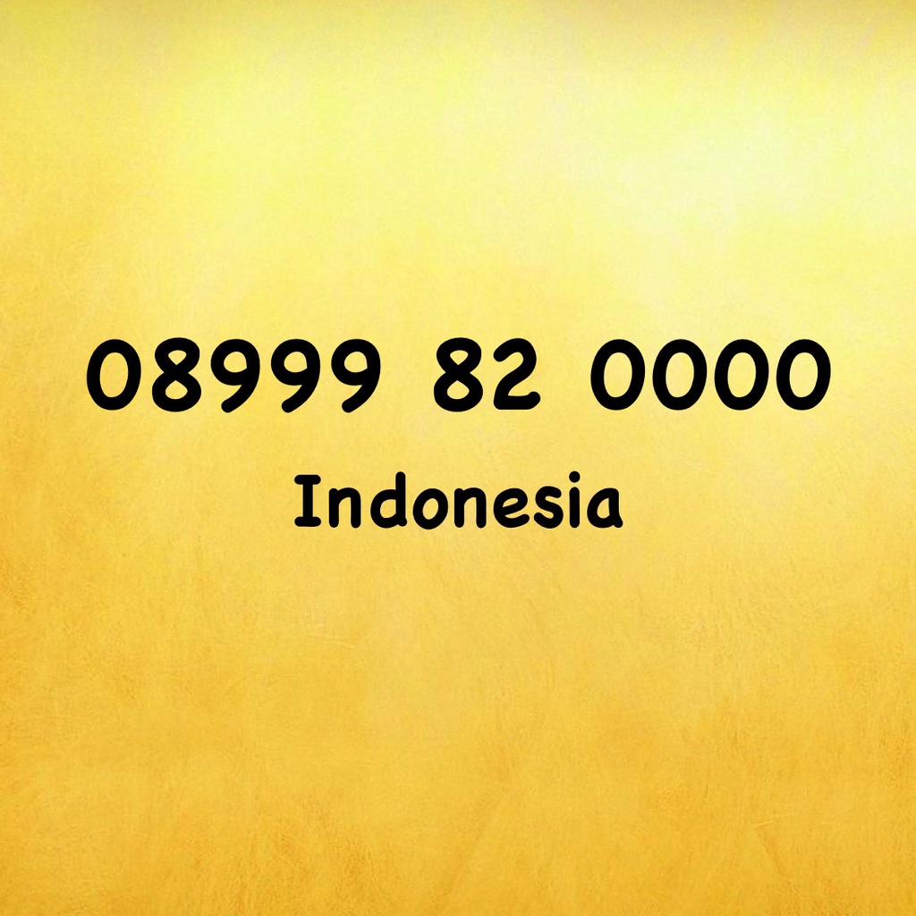Nomor Cantik Kartu Tri - Three 11 Digit Kuartet A - 08999 82 0000