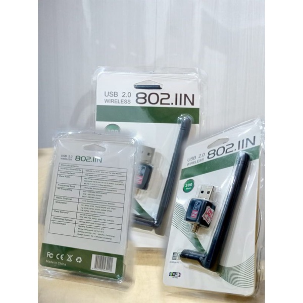 USB WIFI USB WIRELESS DONGLE 802.IIN + ANTENA  300MBPS