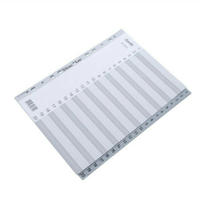 

Produk Divider Numerical A4 Plastik (1-20 Index) Merk Bantex 6213.5 Murah
