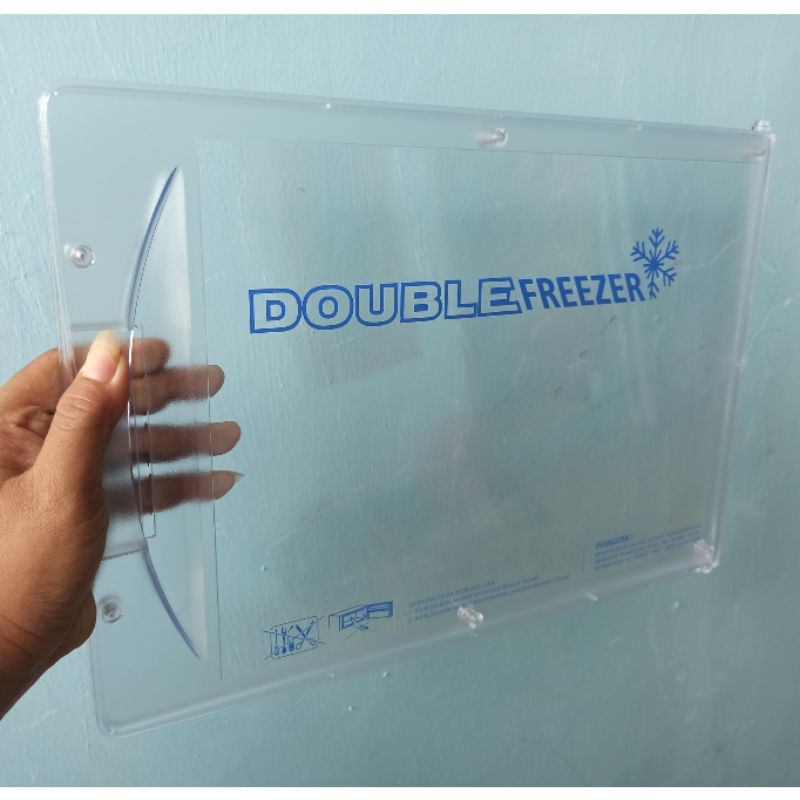 Tutup Freezer Kulkas SHARP original double freezer