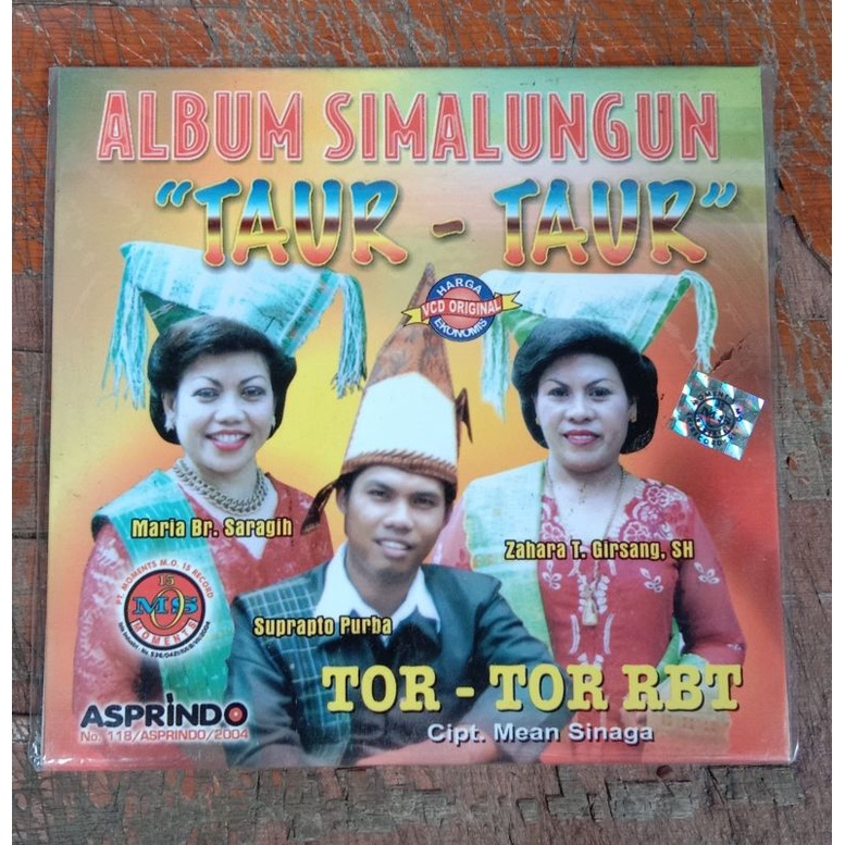 Kaset Vcd Original lagu Album simalungun taur-taur