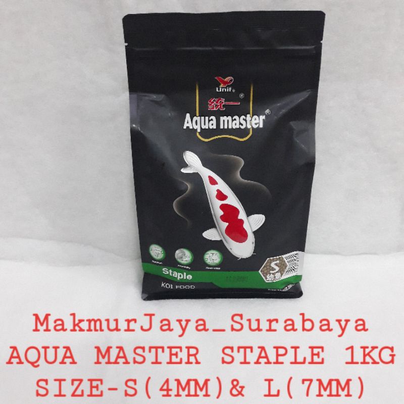 AQUA MASTER KOI FOOD STAPLE Size S(4MM)&amp; L(7MM) 1KG