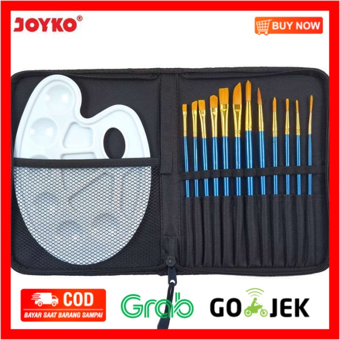 

(BISA COD) Brush Set Joyko BRS-7 PERALATAN LUKIS 1 SET