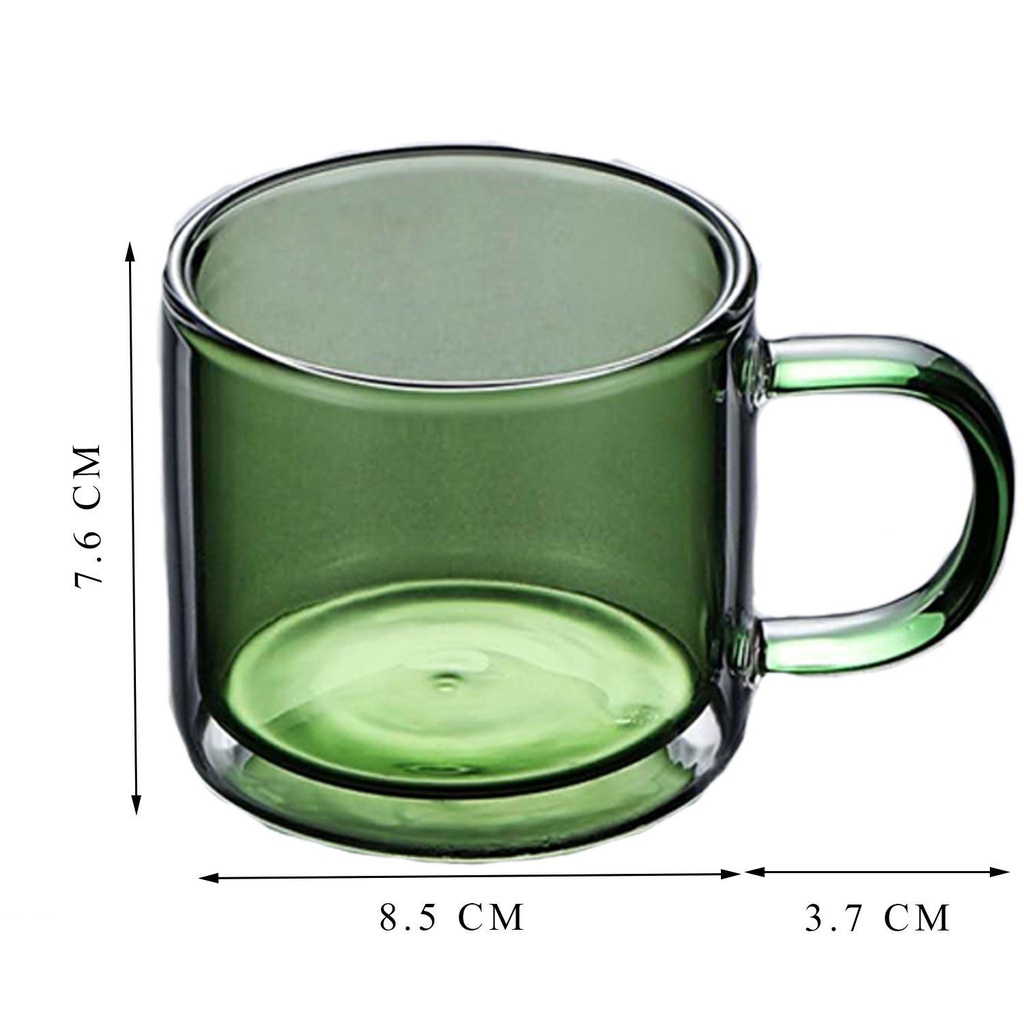 Solighter Cangkir Kopi Home Borosilicate Mug Color Cup